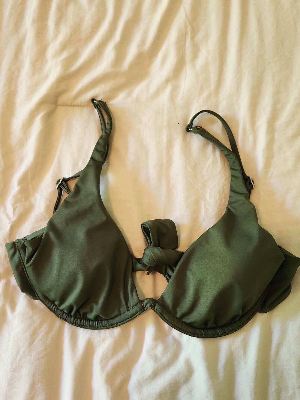 VS PINK Olive Green Women's Underwire Bikini Top